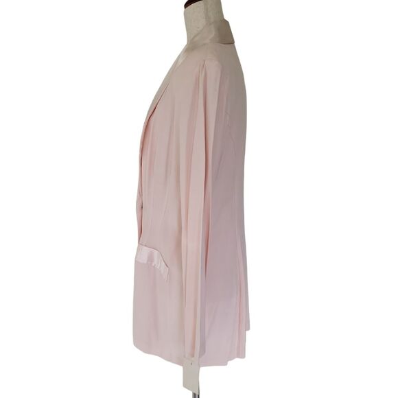 NWT Vintage stunning Lew Magram women's light pink double breast blazer 14 - Picture 2 of 11